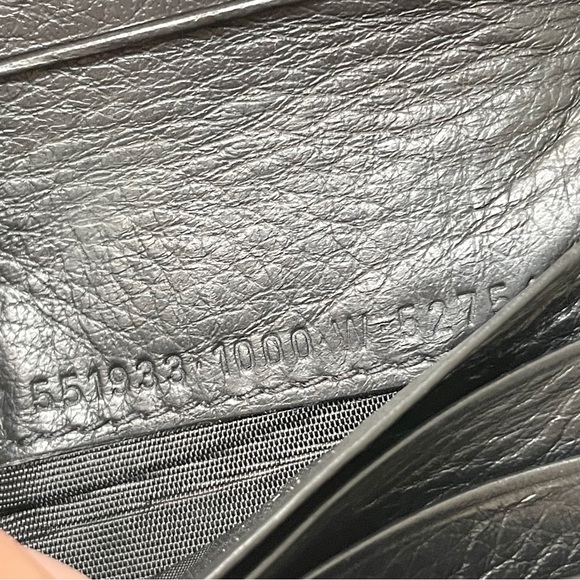 Balenciaga black leather minimal white logo compact zip wallet - Picture 10 of 11